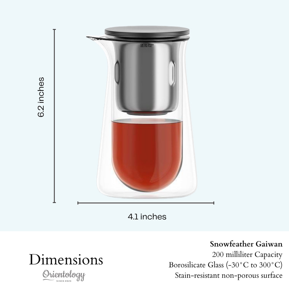 Borosilicate Glass Magnetic Gravity Tea Infuser